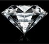 Ilustração diamante realista sobre fundo preto fotomural • fotomurais  cintilante, realista, luz difusa | myloview.com.br
